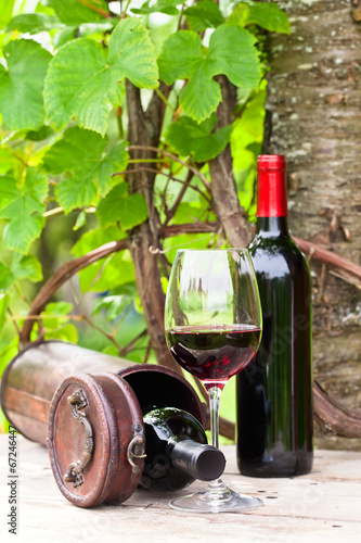 Board z aluminiowym obramowaniem Czerwone wino
