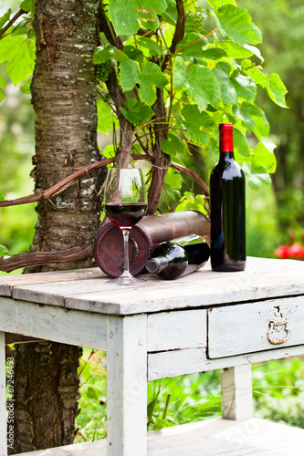 Board z aluminiowym obramowaniem Czerwone wino