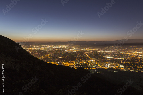 Naklejka samoprzylepna Burbank california night