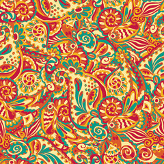 Poster - Ornamental seamless pattern