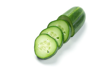 Wall Mural - Cucumber and slices