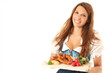 © W. Heiber Fotostudio - Mädchen mit Dirndl und bayrischen Spezialitäten
