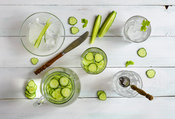 Wall Mural - Cucumber water