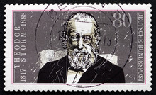 Postage Stamp Germany 1988 Theodor Storm, German Writer