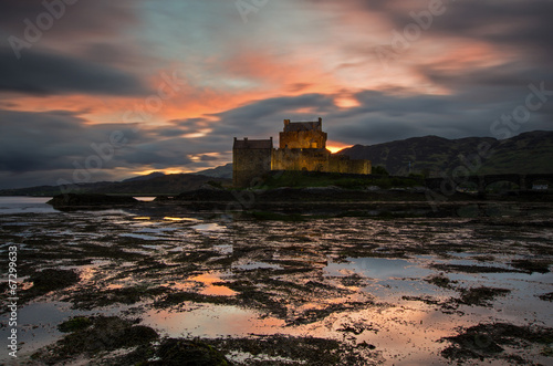 Obraz na płótnie canvas dwuczęściowy "dyptyk" Eilean donan castle scotland