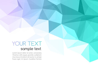 Wall Mural - vector abstract geometric background with triangle
