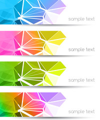 Sticker - Vector abstract geometric background with triangle