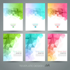 Wall Mural - vector abstract geometric background with triangle