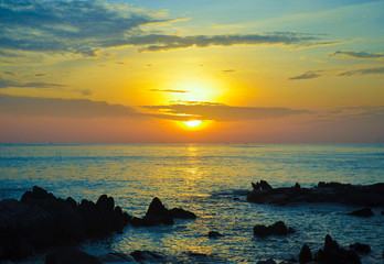 Wall Mural - sunset sea