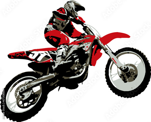 motocross-na-bialym-tle