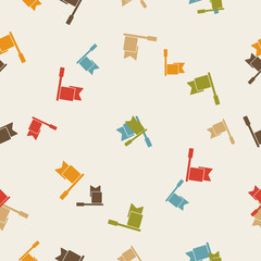 Sticker - seamless background: flag