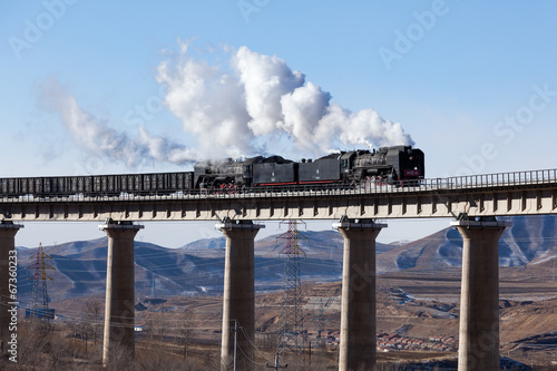 Naklejka na szybę Steam train