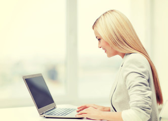 businesswoman with laptop