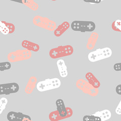 Poster - seamless background: joystick