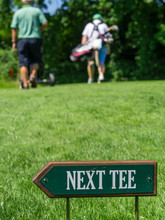 Next Tee Sign At The Golf Course