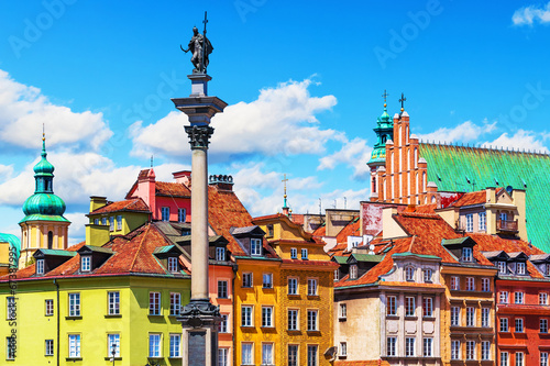 Fotoboard na płycie Stare miasto w warszawie, polska
