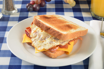 Wall Mural - Bacon and egg sandwich