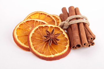 Sticker - dried orange and cinnamon