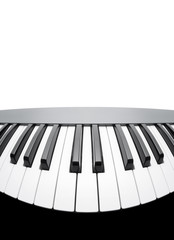 Fototapete - Piano keyboard. Abstract background with a field for text