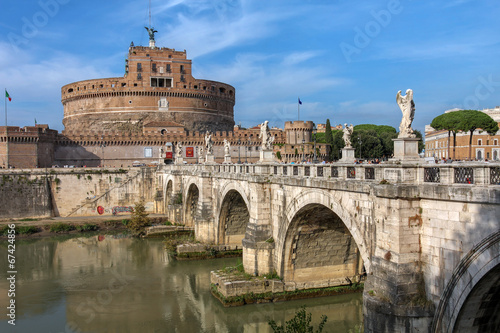Board z aluminiowym obramowaniem Castel sant'angelo, Rzym, Włochy