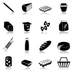 Poster - Food icons set