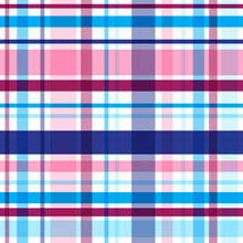 Vector Bright Plaid Seamless Pattern. Eps10