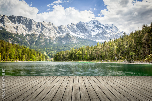 Board z aluminiowym obramowaniem Eibsee zugspitze