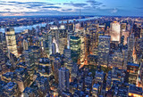 Fototapeta Nowy Jork - New York City Skyline by Night