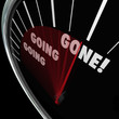 Going Going Gone Speedometer Fast Quick Action Bidding Auction