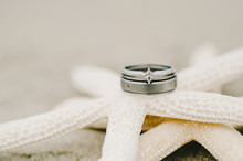Wedding Rings On Starfish