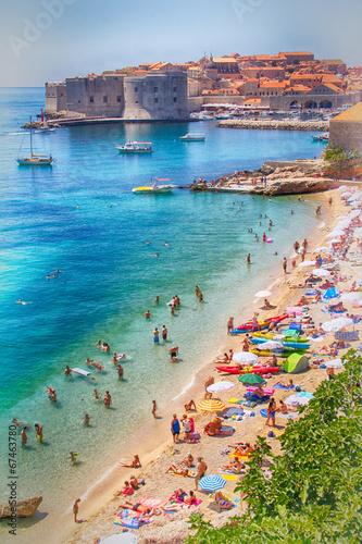Tapeta ścienna Plaża w Dubrowniku