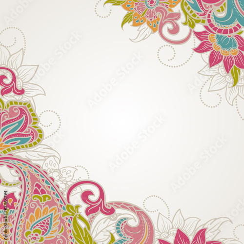 Board z aluminiowym obramowaniem Rama z paisley