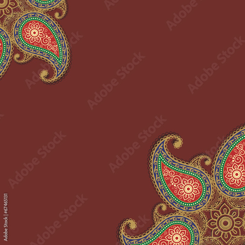 Board z aluminiowym obramowaniem Paisley