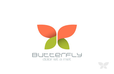 Poster - Butterfly Fashion vector logo design. Insect Creative icon