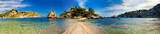 Fototapeta Boho - panorama of Isola Bella in Taormina