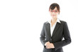 © taka - portrait of asian businesswoman on white background