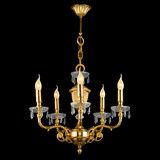 Fototapeta Natura - Vintage chandelier isolated on black with clipping path