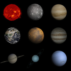 Wall Mural - solar system