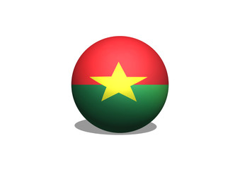 Fototapete - Burkina Faso flag themes idea design