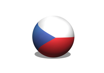 Poster - National flag of Czech Republic themes idea design