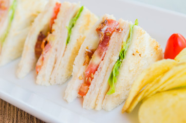 Wall Mural - Club sandwiches