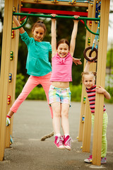 Wall Mural - Fun on playground