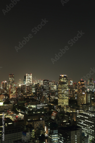 Fotoboard na płycie Tokio pejzaż nocą
