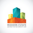 Modern or Creative Estate Abstract Vector Concept Icon