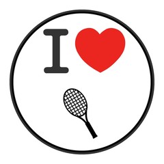 Canvas Print - J'aime le Tennis