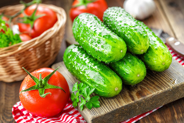 Canvas Print - Cucumbers