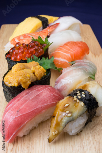 Naklejka samoprzylepna Garść sushi