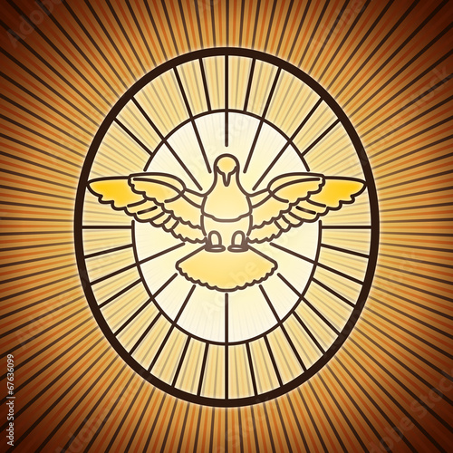 Naklejka dekoracyjna holy spirit saint peter rome