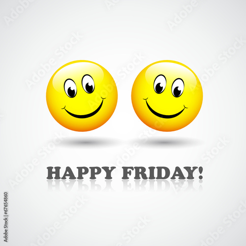 Emoji Faces Happy Friday