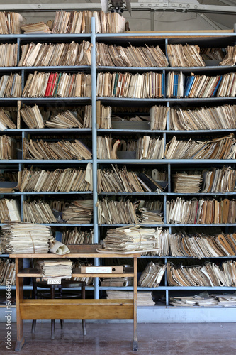 Shelves Full Of Files In A Messy Old Fashioned Archive This Shelves Full Of Files In A Messy Old Fashioned Archive